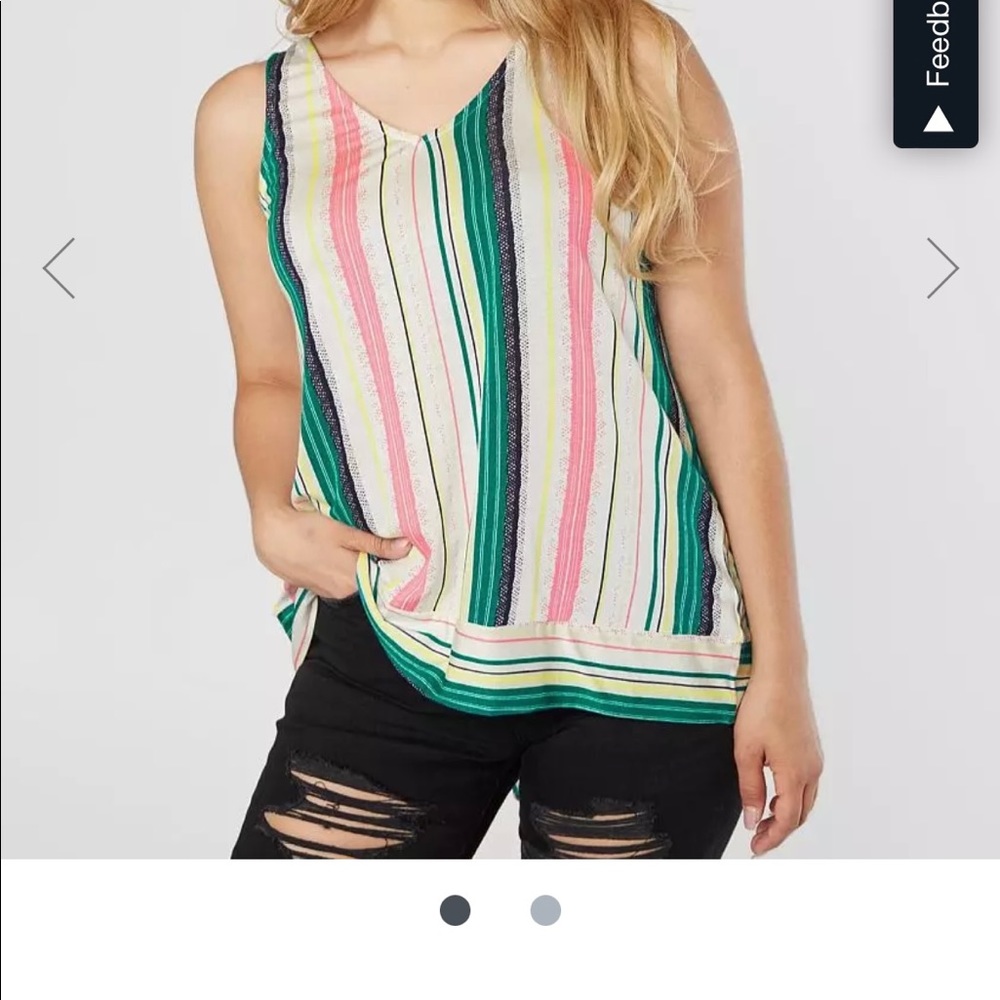 Daytrip striped knit tank top